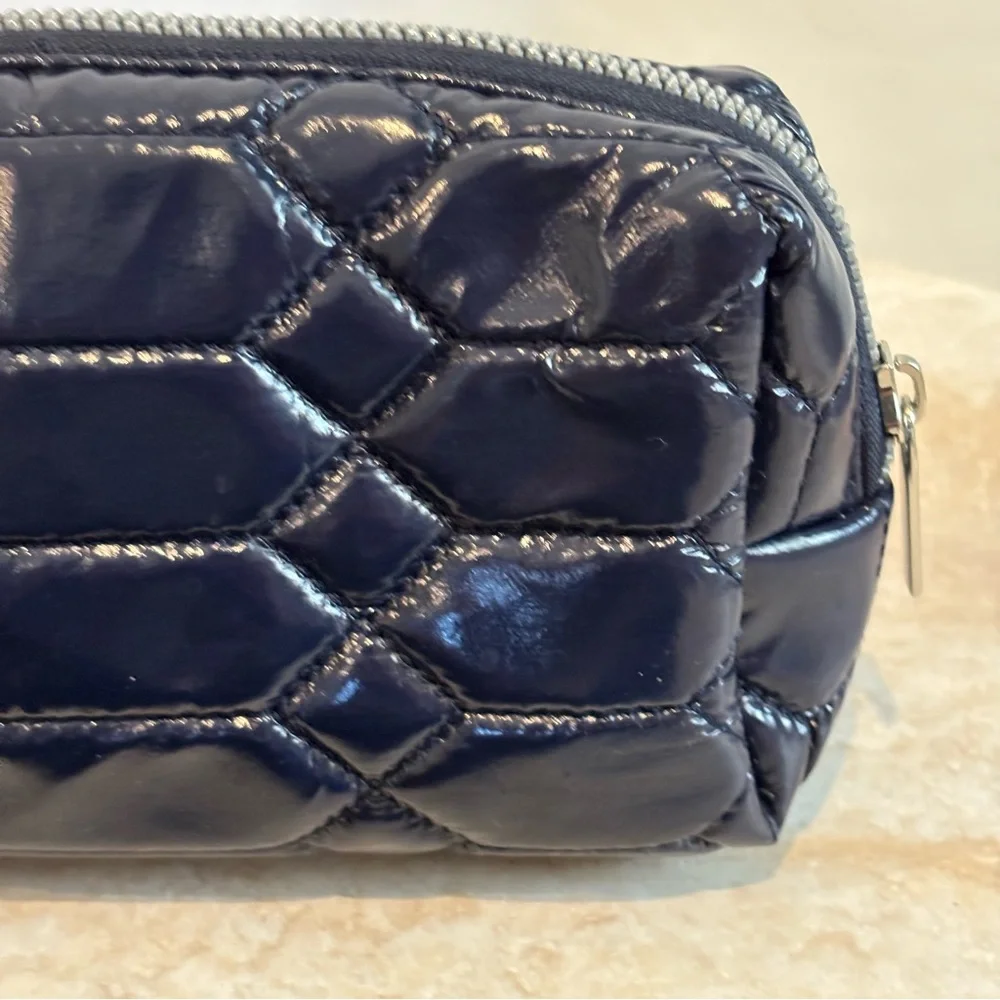 Aimee Kestenberg diamond python quilt nylon makeup toiletry bags